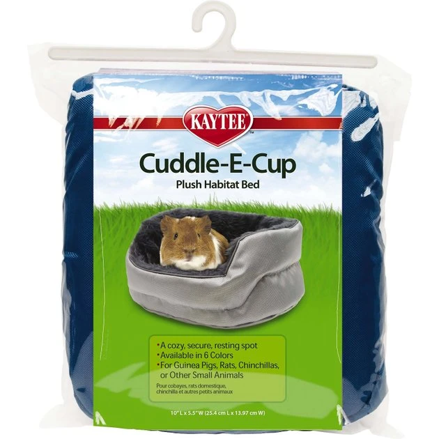 Kaytee Cuddle-E-Cup Plush Small Animal Bed, Color Varies - Image 2