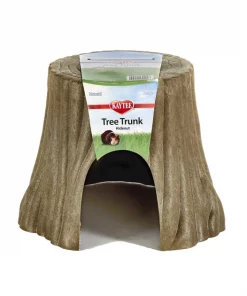 Kaytee Natural Tree Trunk Small Animal Hideout, Color Varies