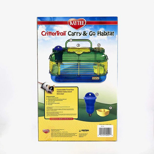 Kaytee CritterTrail Carry & Go Small Animal Travel Habitat - Image 5