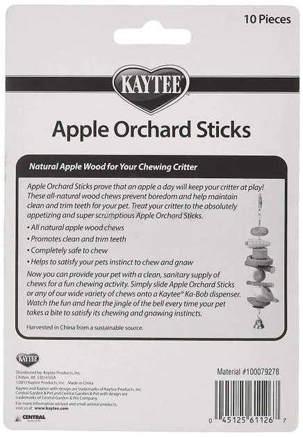 Kaytee Apple Orchard Sticks Small Animal Treats - Image 2