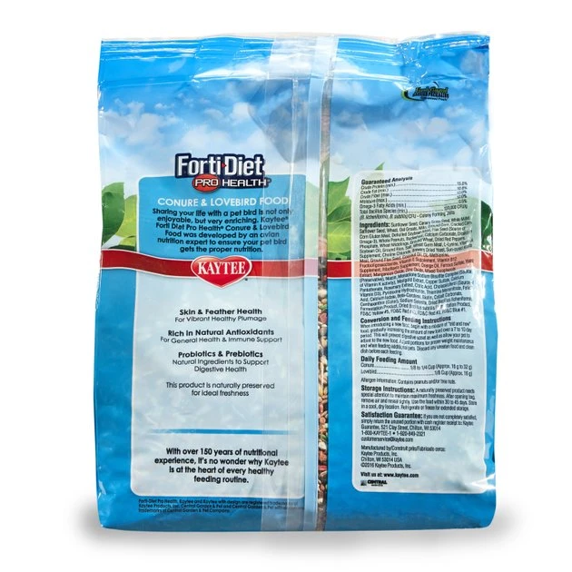 Kaytee Forti-Diet Pro Health Conure & Lovebird Food - Image 2