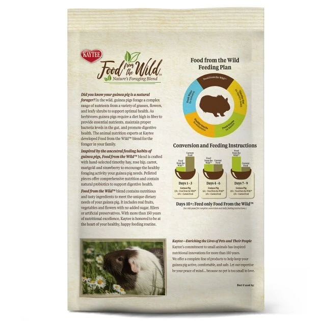 Kaytee Food From the Wild Guinea Pig Food, 4-lb bag - Image 2