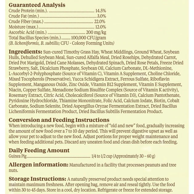 Kaytee Food From the Wild Guinea Pig Food, 4-lb bag - Image 8