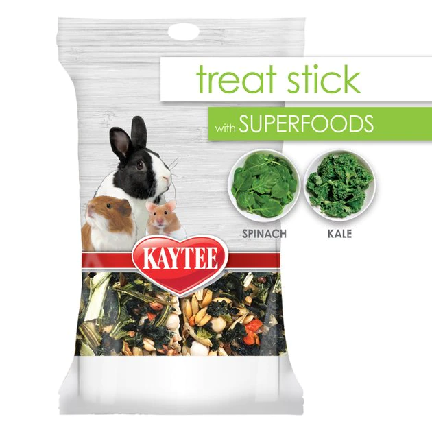 Kaytee Treat Stick with Superfoods Spinach & Kale Flavor Small Animal Treats, 5.5-oz bag - Image 3