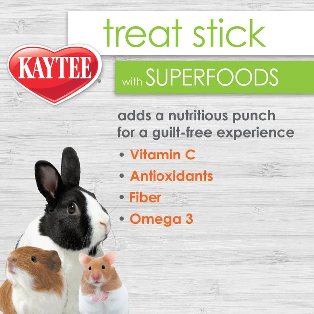 Kaytee Treat Stick with Superfoods Spinach & Kale Flavor Small Animal Treats, 5.5-oz bag - Image 4
