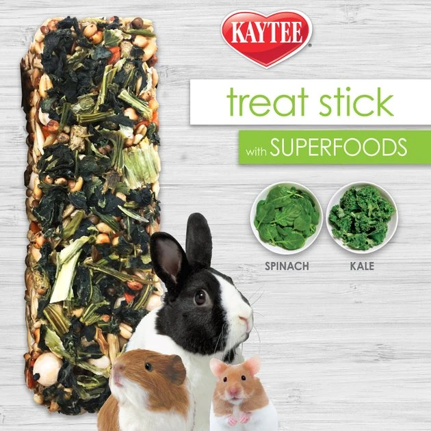 Kaytee Treat Stick with Superfoods Spinach & Kale Flavor Small Animal Treats, 5.5-oz bag - Image 5