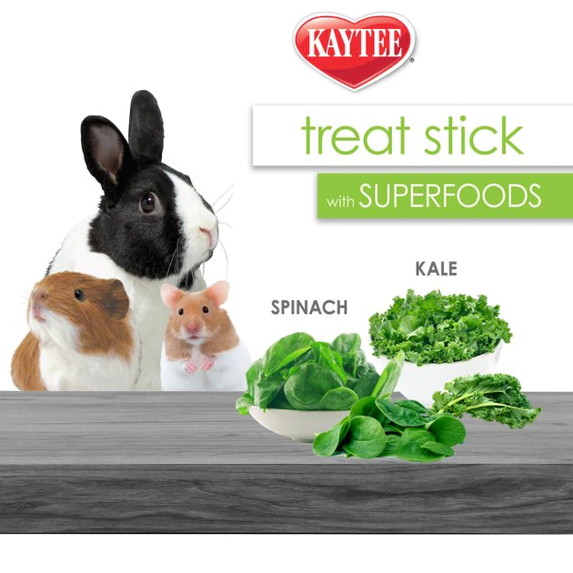 Kaytee Treat Stick with Superfoods Spinach & Kale Flavor Small Animal Treats, 5.5-oz bag - Image 6