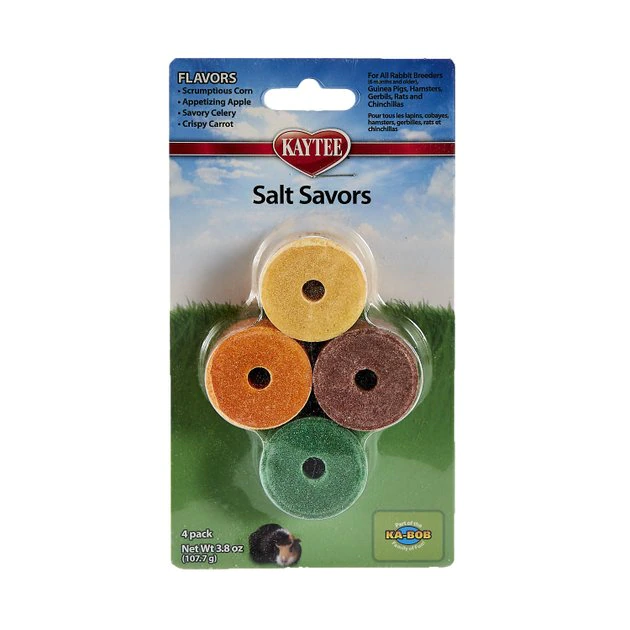 Kaytee Mini Salt Savors Small Pet Treats, 4 count