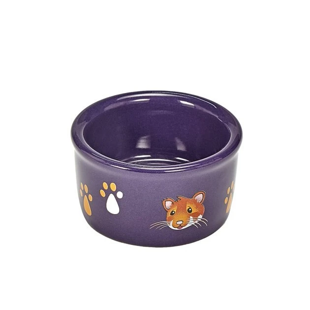 Kaytee Paw Print Hamster Food Bowl, Color Varies