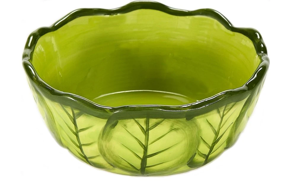 Kaytee Vege-T-Bowl Cabbage Small Pet Bowl, 16-oz