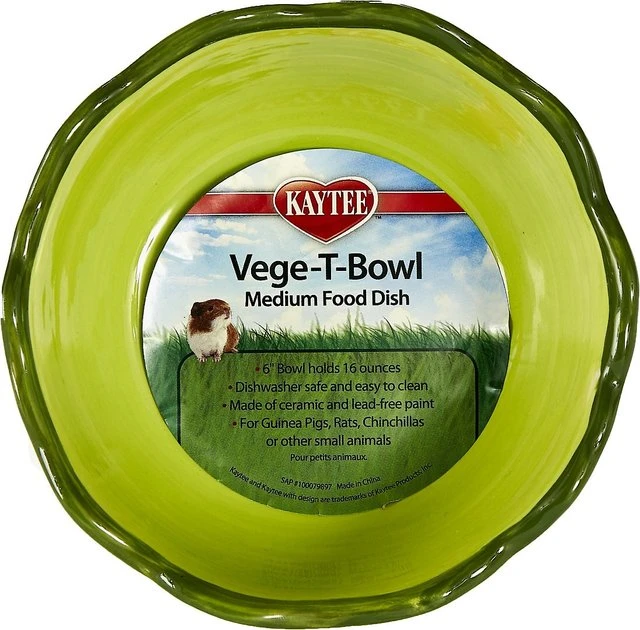 Kaytee Vege-T-Bowl Cabbage Small Pet Bowl, 16-oz - Image 2