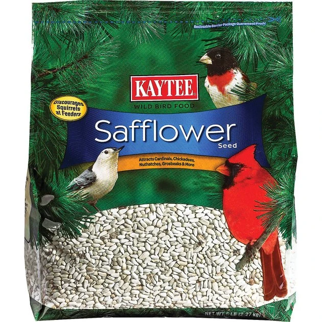 Kaytee Safflower Seed Wild Bird Food, 5-lb bag