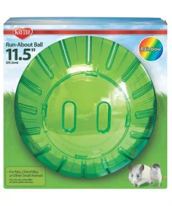 Kaytee Giant Run Exercise Ball Small Pet Toy, Assorted Colors, 11.5-in