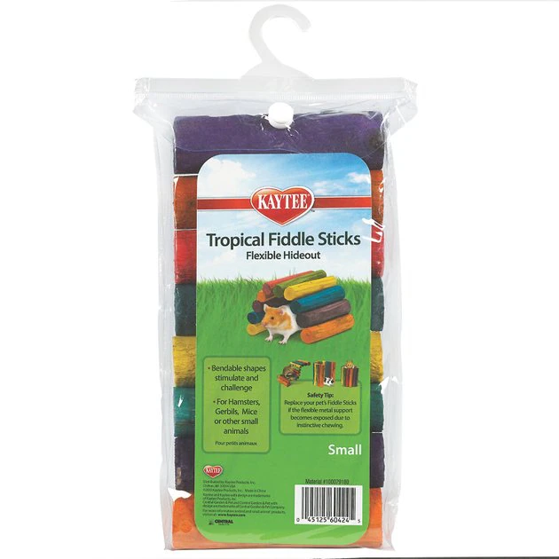 Kaytee Tropical Fiddle Sticks Flexible Small Pet Hideout, Small