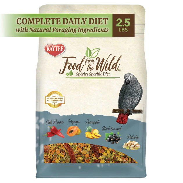 Kaytee Food from the Wild Parrot Bird Food, 2.5-lb bag