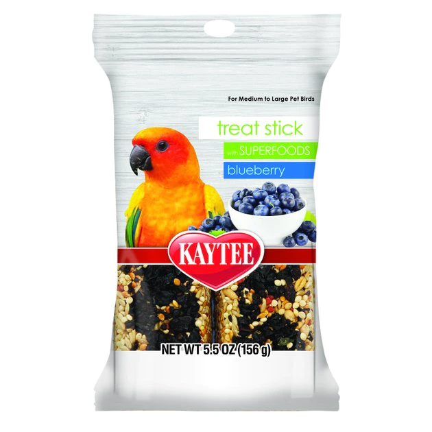 Kaytee Avian Superfood Treat Stick Blueberry Bird Treat, 5.5-oz bag