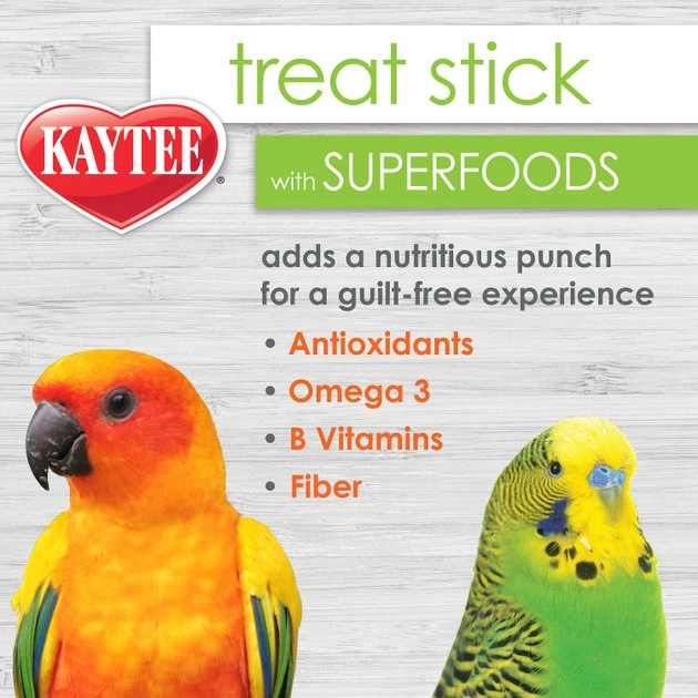 Kaytee Avian Superfood Treat Stick Blueberry Bird Treat, 5.5-oz bag - Image 4