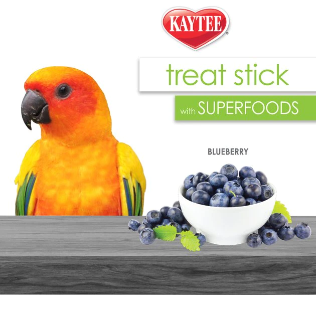 Kaytee Avian Superfood Treat Stick Blueberry Bird Treat, 5.5-oz bag - Image 7
