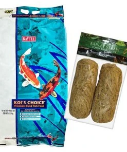 Kaytee||Summit Kaytee Koi's Choice Premium Fish Food, 25-lb bag & Summit Clear-Water Barley Straw Pond Treatment