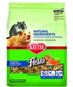 Kaytee Fiesta Natural Hamster & Gerbil Food, 4.5-lb bag