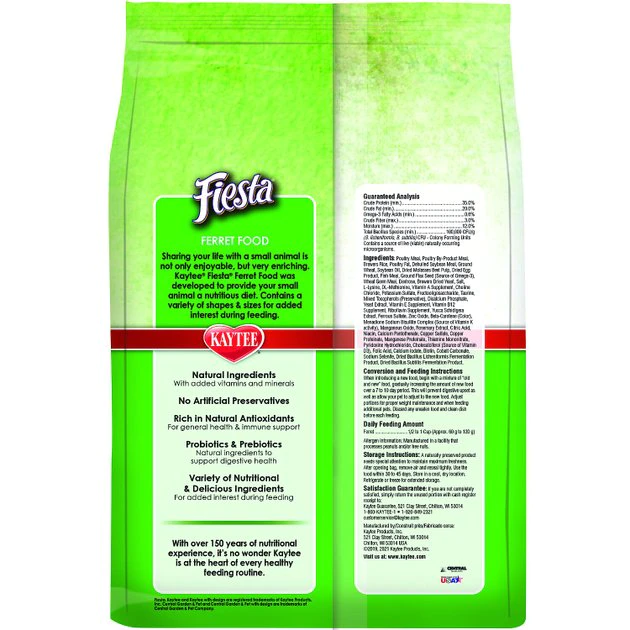 Kaytee Fiesta Natural Ferret Food, 2.5-lb bag - Image 2