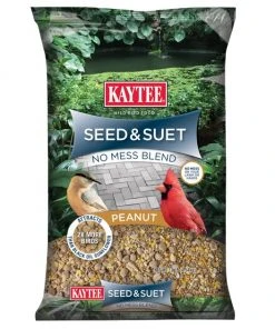 Kaytee Seed & Suet No Mess Peanut Wild Bird Food, 10-lb bag