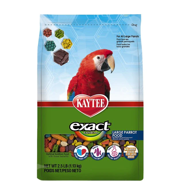 Kaytee Exact Rainbow Large Parrot Bird Food