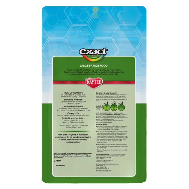 Kaytee Exact Rainbow Large Parrot Bird Food - Image 3