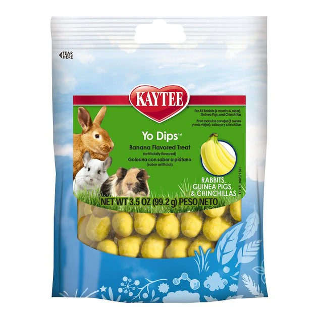 Kaytee Fiesta Banana Flavored Yogurt Dipped Rabbit, Guinea Pig & Chinchilla Treats