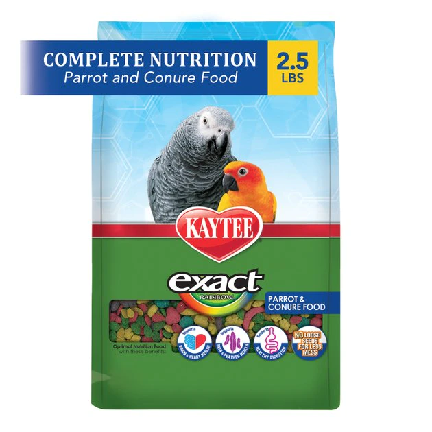 Kaytee Exact Rainbow Parrot & Conure Bird Food - Image 2