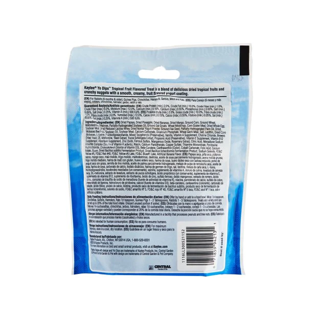 Kaytee Fiesta Blueberry & Banana Flavored Tropical Fruit & Yogurt Small Animal Treats - Image 2