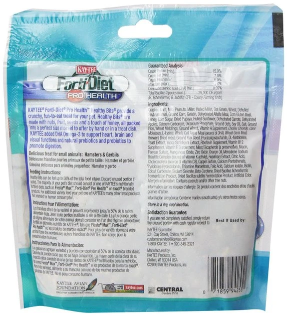 Kaytee Forti-Diet Pro Health Healthy Bits Hamster & Gerbil Treats - Image 2