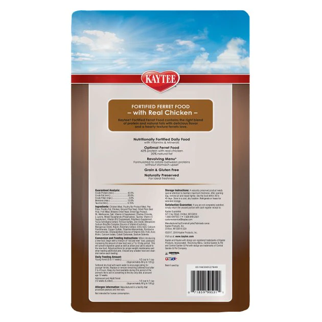Kaytee Fortified Diet with Real Chicken Ferret Food - Image 2
