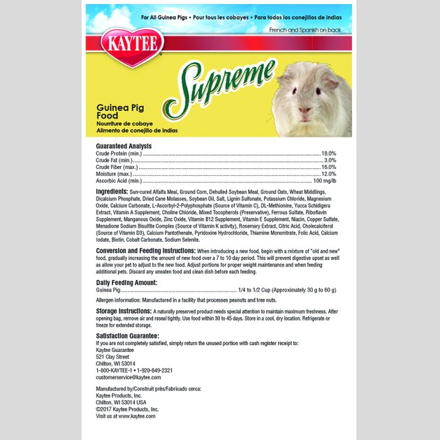 Kaytee Supreme Diet Guinea Pig Food - Image 5